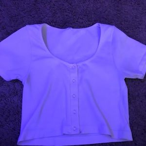 Button up crop top